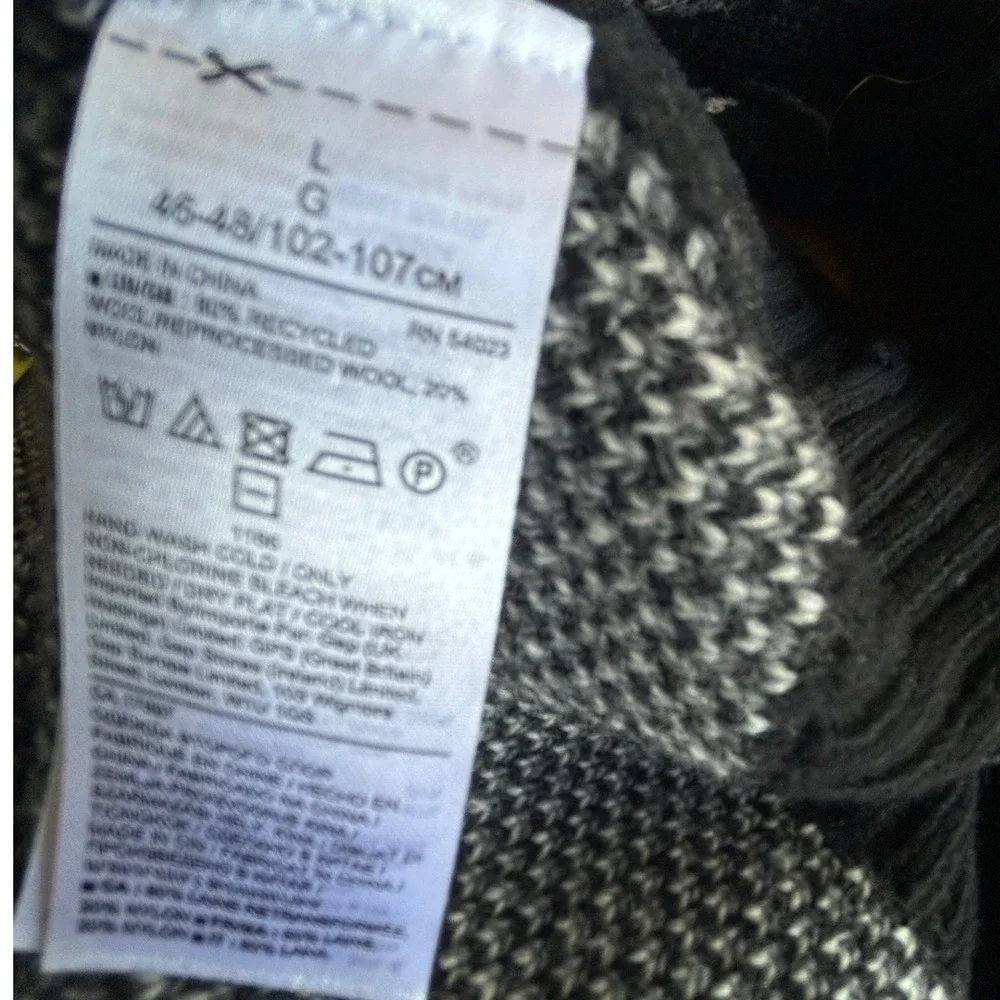 Banana Republic Mountain Graphic Wool Blend Sweater Mens Large